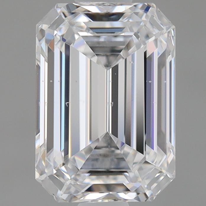 0.97 Carat Emerald Shaped, Ideal Cut, D Color, VS2 Clarity, IGI Certified Lab Grown Diamond
