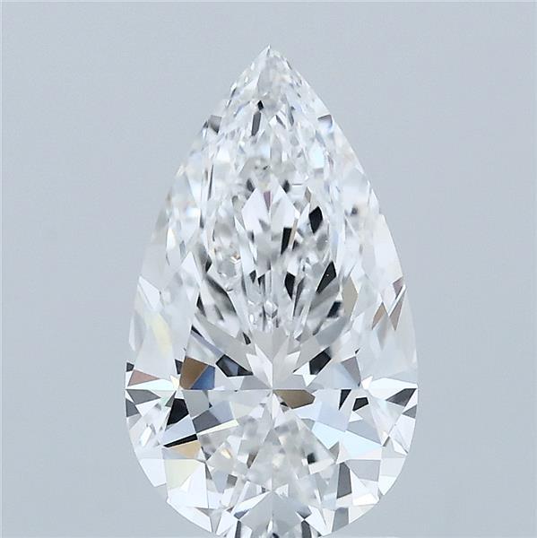 1.92 Carat Pear Shaped, Excellent Cut, D Color, VVS2 Clarity, IGI Certified Lab Grown Diamond
