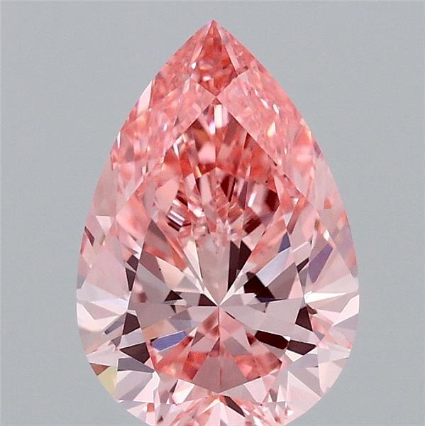1.50 Carat Pear Shaped, Excellent Cut, FANCY VIVID PINK Color, VS1 Clarity, IGI Certified Lab Grown Diamond
