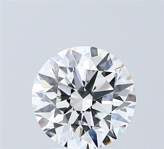 2.01 Carat Round Shaped, Excellent Cut, D Color, VVS2 Clarity, IGI Certified Lab Grown Diamond