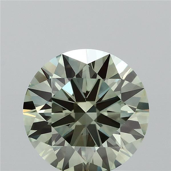 1.63 Carat Round Shaped, Ideal Cut, FANCY VIVID GREEN Color, VVS2 Clarity, IGI Certified Lab Grown Diamond