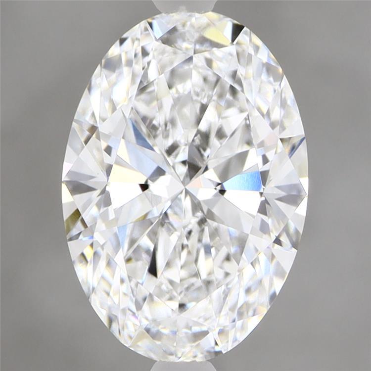 2.55 Carat Oval Shaped, Ideal Cut, D Color, VVS2 Clarity, IGI Certified Lab Grown Diamond
