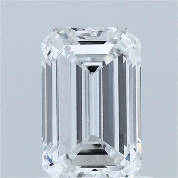 1.10 Carat Emerald Shaped, Ideal Cut, D Color, VVS2 Clarity, IGI Certified Lab Grown Diamond