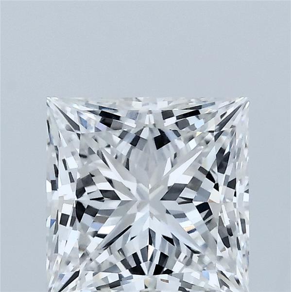 2.03 Carat Princess Shaped, Ideal Cut, E Color, VVS2 Clarity, IGI Certified Lab Grown Diamond