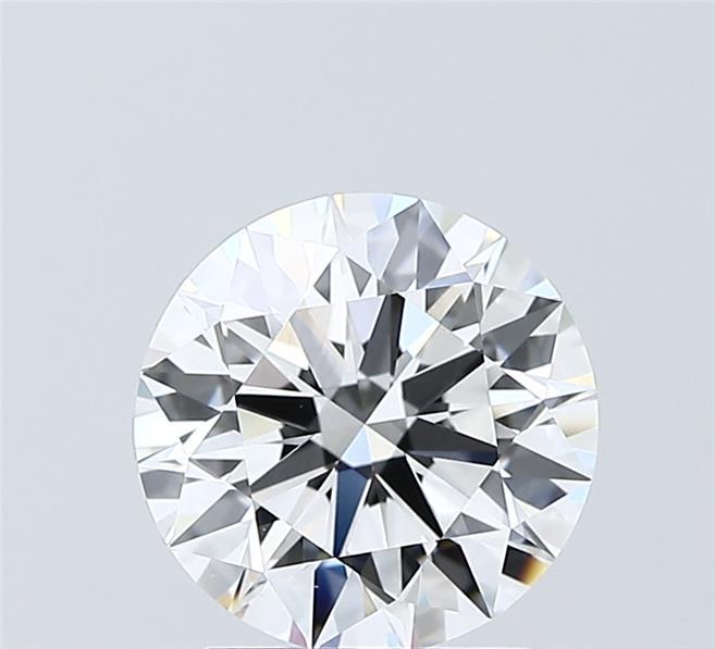 2.05 Carat Round Shaped, Ideal Cut, E Color, VVS2 Clarity, IGI Certified Lab Grown Diamond