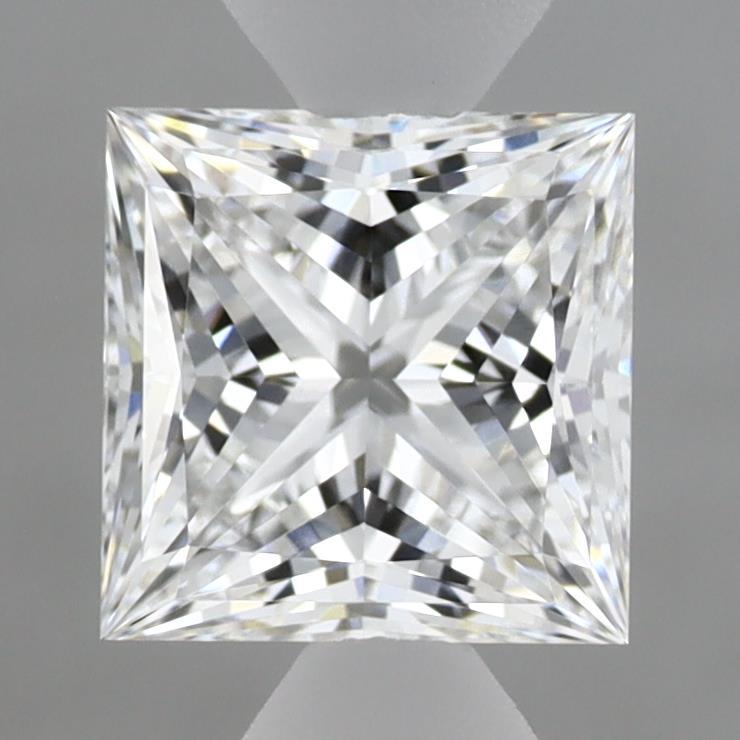 1.58 Carat Princess Shaped, Ideal Cut, E Color, VVS1 Clarity, IGI Certified Lab Grown Diamond