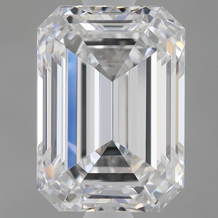0.97 Carat Emerald Shaped, Ideal Cut, D Color, VS1 Clarity, IGI Certified Lab Grown Diamond
