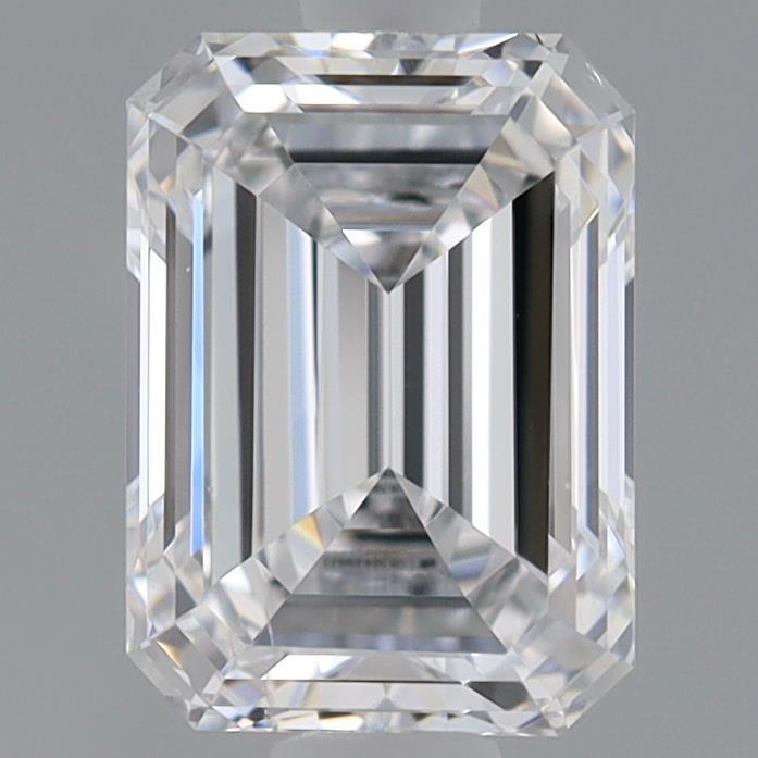 1.03 Carat Emerald Shaped, Ideal Cut, D Color, VS2 Clarity, IGI Certified Lab Grown Diamond