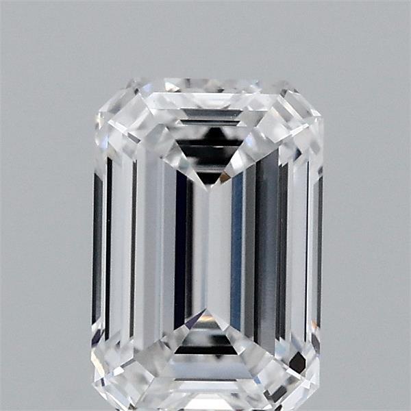 0.98 Carat Emerald Shaped, Ideal Cut, D Color, VVS2 Clarity, IGI Certified Lab Grown Diamond