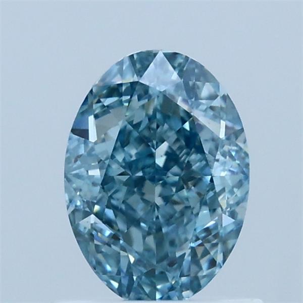 1.04 Carat Oval Shaped, Very Good Cut, FANCY VIVID BLUE Color, VVS2 Clarity, IGI Certified Lab Grown Diamond