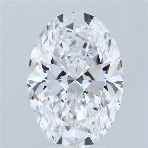 4.03 Carat Oval Shaped, Ideal Cut, D Color, VVS2 Clarity, IGI Certified Lab Grown Diamond