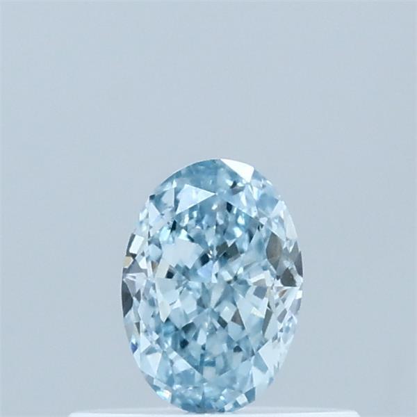 0.37 Carat Oval Shaped, Excellent Cut, FANCY INTENSE BLUE Color, VS1 Clarity, IGI Certified Lab Grown Diamond