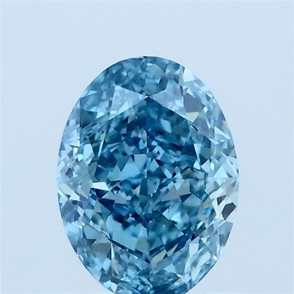 1.04 Carat Oval Shaped, Excellent Cut, FANCY VIVID BLUE Color, VS1 Clarity, IGI Certified Lab Grown Diamond
