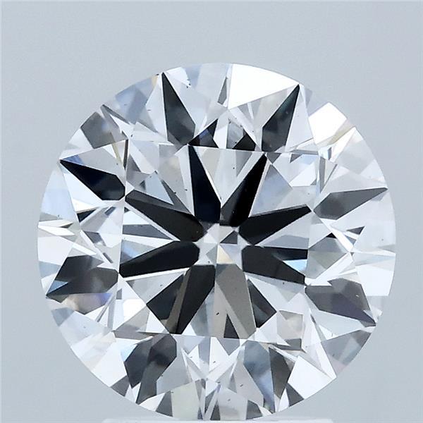 3.01 Carat Round Shaped, Ideal Cut, D Color, VS2 Clarity, IGI Certified Lab Grown Diamond