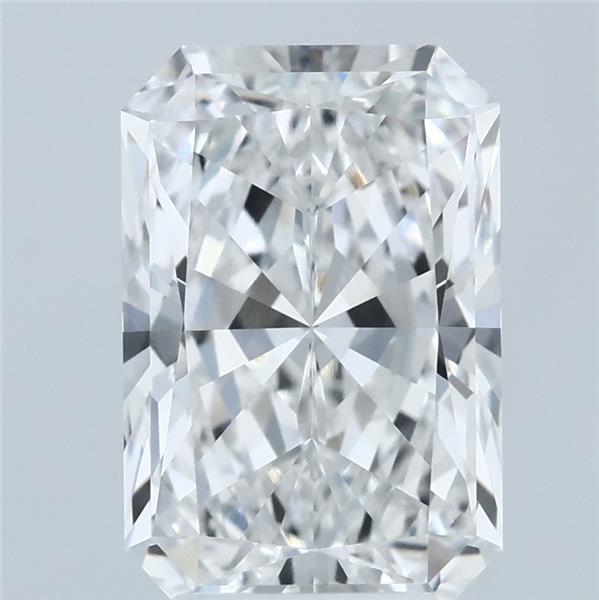 3.75 Carat Radiant Shaped, Ideal Cut, E Color, VVS1 Clarity, IGI Certified Lab Grown Diamond