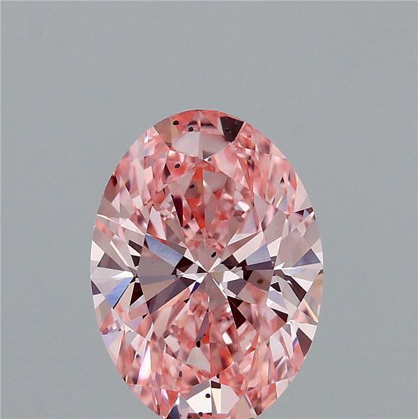2.50 Carat Oval Shaped, Ideal Cut, FANCY VIVID PINK Color, SI1 Clarity, IGI Certified Lab Grown Diamond