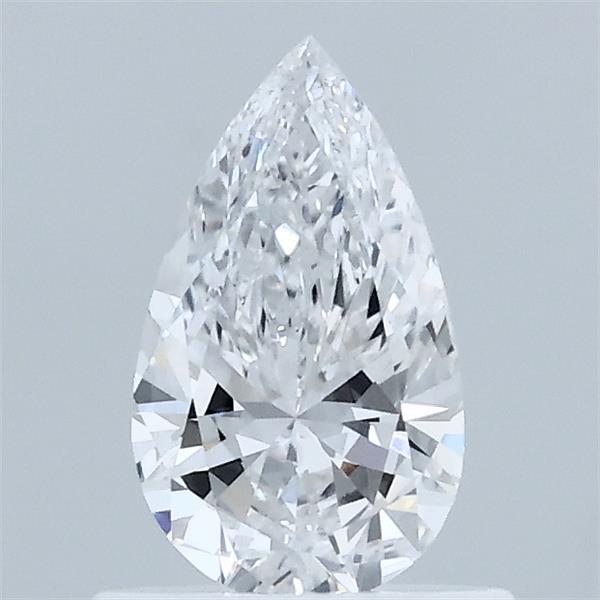 0.61 Carat Pear Shaped, Ideal Cut, D Color, VVS2 Clarity, IGI Certified Lab Grown Diamond