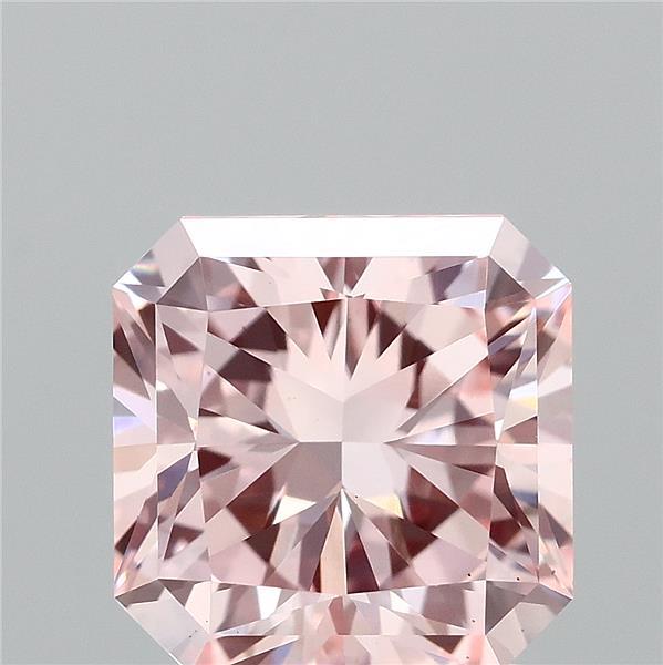 2.02 Carat Radiant Shaped, Ideal Cut, FANCY INTENSE PINK Color, VS1 Clarity, IGI Certified Lab Grown Diamond