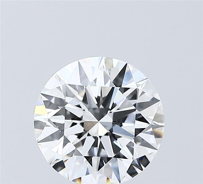 2.03 Carat Round Shaped, Ideal Cut, D Color, VVS2 Clarity, IGI Certified Lab Grown Diamond
