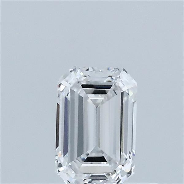 0.51 Carat Emerald Shaped, Excellent Cut, D Color, VVS2 Clarity, IGI Certified Lab Grown Diamond