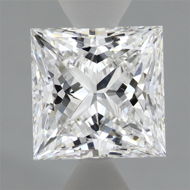 1.59 Carat Princess Shaped, Ideal Cut, D Color, VVS2 Clarity, IGI Certified Lab Grown Diamond