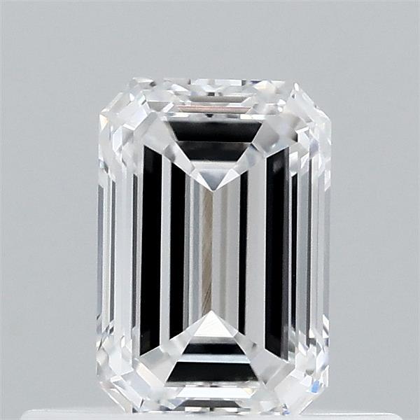 0.47 Carat Emerald Shaped, Excellent Cut, D Color, VVS2 Clarity, IGI Certified Lab Grown Diamond
