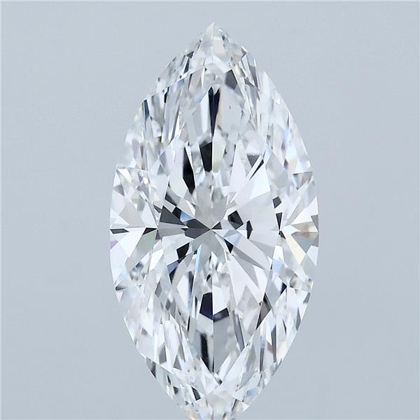 3.07 Carat Marquise Shaped, Ideal Cut, E Color, VVS2 Clarity, IGI Certified Lab Grown Diamond