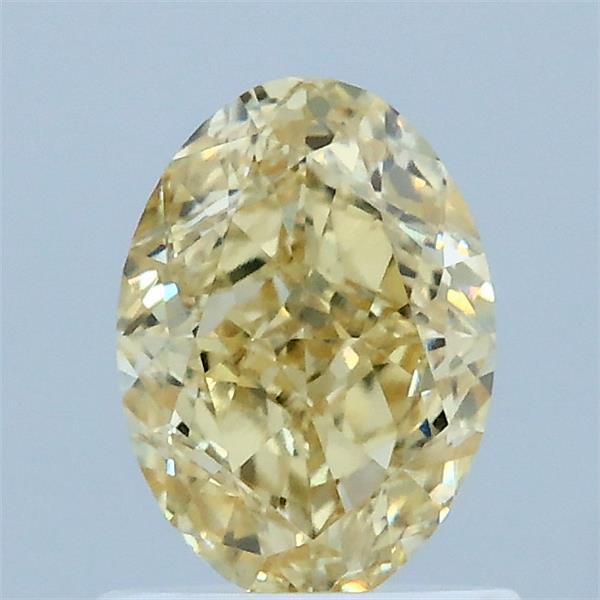 1.09 Carat Oval Shaped, Excellent Cut, FANCY INTENSE YELLOW Color, VVS2 Clarity, IGI Certified Lab Grown Diamond