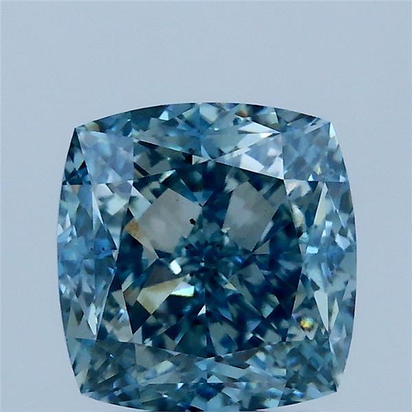 2.54 Carat Cushion Shaped, Ideal Cut, FANCY VIVID BLUE Color, VS2 Clarity, IGI Certified Lab Grown Diamond