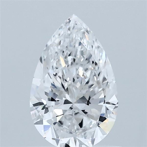 0.75 Carat Pear Shaped, Very Good Cut, D Color, VVS2 Clarity, IGI Certified Lab Grown Diamond