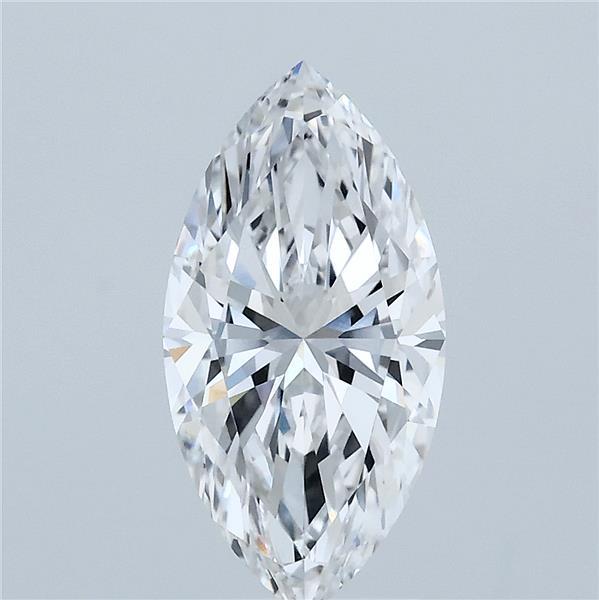 2.03 Carat Marquise Shaped, Ideal Cut, E Color, VVS2 Clarity, IGI Certified Lab Grown Diamond