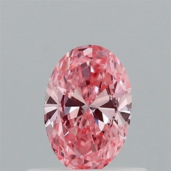 0.43 Carat Oval Shaped, Very Good Cut, FANCY VIVID PINK Color, VS1 Clarity, IGI Certified Lab Grown Diamond