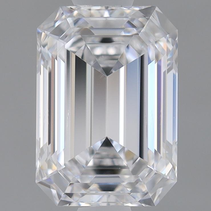 0.96 Carat Emerald Shaped, Ideal Cut, D Color, VS2 Clarity, IGI Certified Lab Grown Diamond