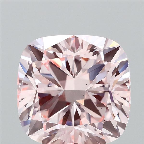 3.04 Carat Cushion Shaped, Ideal Cut, FANCY INTENSE PINK Color, VS2 Clarity, IGI Certified Lab Grown Diamond