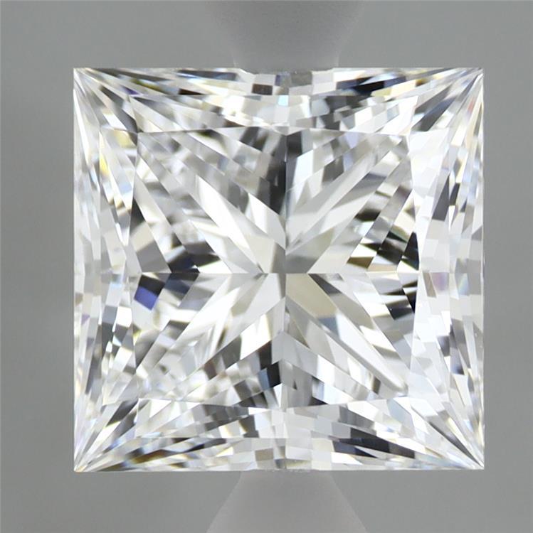 3.08 Carat Princess Shaped, Ideal Cut, D Color, VVS1 Clarity, IGI Certified Lab Grown Diamond