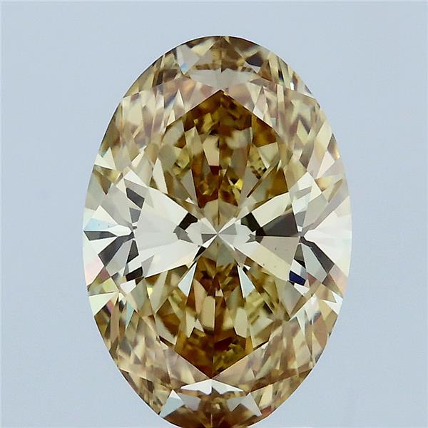3.01 Carat Oval Shaped, Ideal Cut, FANCY INTENSE YELLOW Color, VS1 Clarity, IGI Certified Lab Grown Diamond