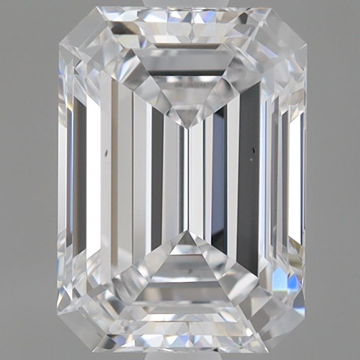 0.96 Carat Emerald Shaped, Ideal Cut, D Color, VS1 Clarity, IGI Certified Lab Grown Diamond