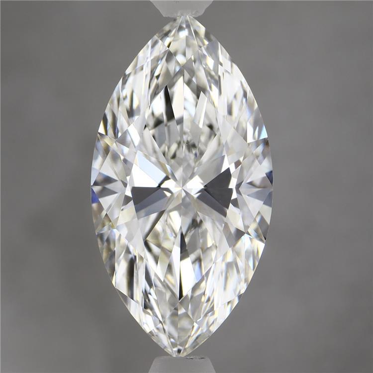 3.93 Carat Marquise Shaped, Ideal Cut, G Color, VVS2 Clarity, IGI Certified Lab Grown Diamond