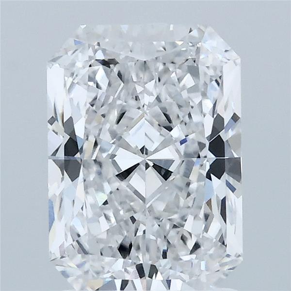 1.88 Carat Radiant Shaped, Ideal Cut, D Color, VVS2 Clarity, IGI Certified Lab Grown Diamond