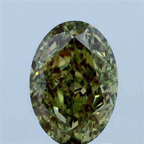 2.15 Carat Oval Shaped, Excellent Cut, FANCY VIVID GREEN Color, VS1 Clarity, IGI Certified Lab Grown Diamond