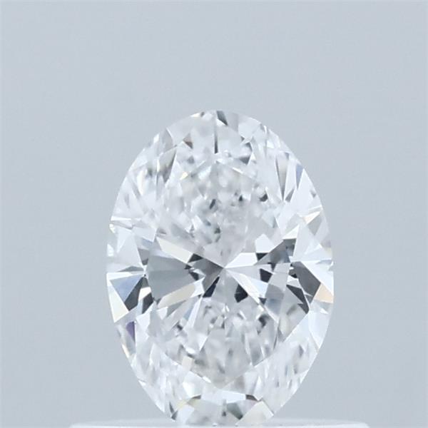 0.53 Carat Oval Shaped, Excellent Cut, D Color, VVS2 Clarity, IGI Certified Lab Grown Diamond