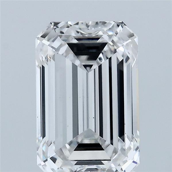 2.00 Carat Emerald Shaped, Ideal Cut, E Color, VS1 Clarity, IGI Certified Lab Grown Diamond