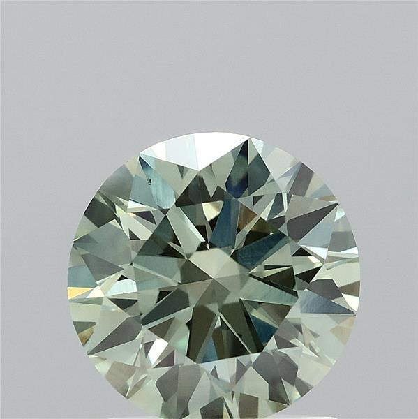1.42 Carat Round Shaped, Ideal Cut, FANCY VIVID GREEN Color, VS1 Clarity, IGI Certified Lab Grown Diamond