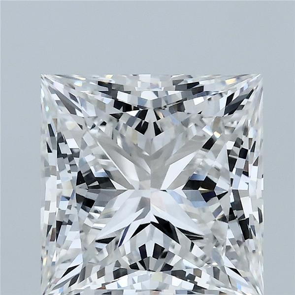 4.09 Carat Princess Shaped, Ideal Cut, F Color, VVS1 Clarity, IGI Certified Lab Grown Diamond