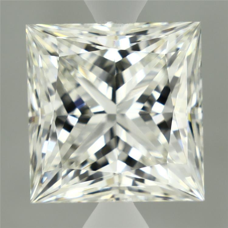 2.86 Carat Princess Shaped, Ideal Cut, G Color, VVS2 Clarity, IGI Certified Lab Grown Diamond