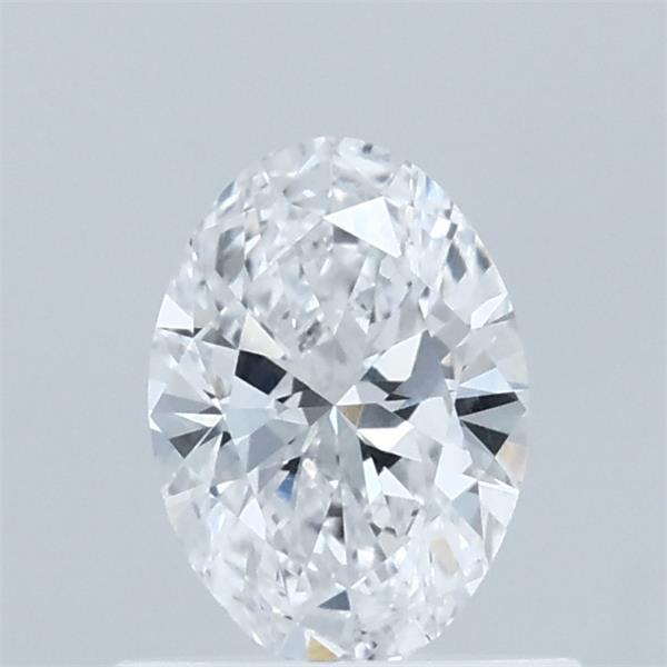 0.59 Carat Oval Shaped, Ideal Cut, D Color, VVS2 Clarity, IGI Certified Lab Grown Diamond