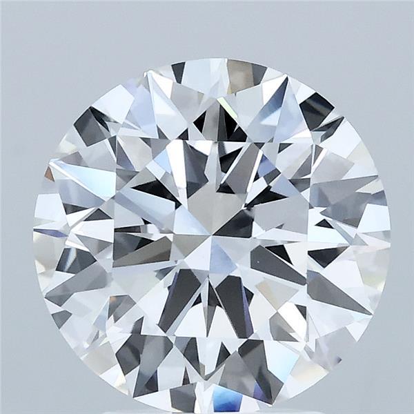 3.06 Carat Round Shaped, Ideal Cut, E Color, VVS2 Clarity, IGI Certified Lab Grown Diamond
