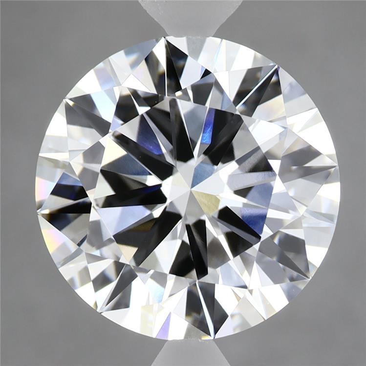 6.06 Carat Round Shaped, Excellent Cut, F Color, VVS2 Clarity, IGI Certified Lab Grown Diamond
