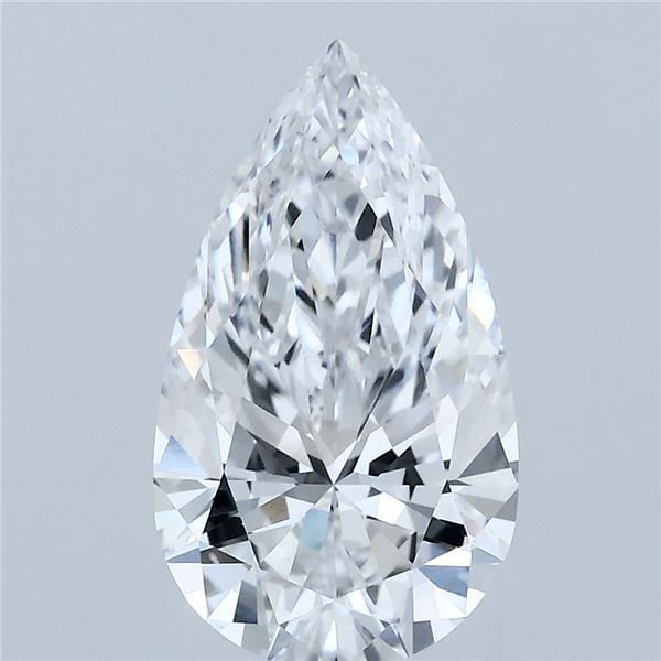 2.09 Carat Pear Shaped, Ideal Cut, D Color, VVS2 Clarity, IGI Certified Lab Grown Diamond