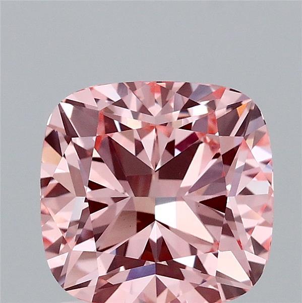2.23 Carat Cushion Shaped, Ideal Cut, FANCY VIVID PINK Color, VVS2 Clarity, IGI Certified Lab Grown Diamond